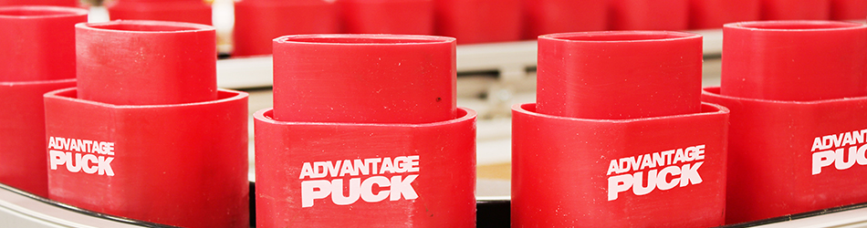 Advantage Pucks on a line